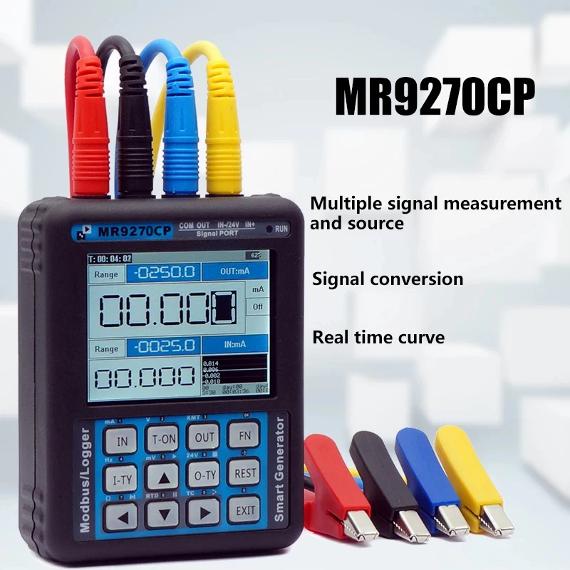 Gerador de Calibração de Sinal Tensão Atual Resistência Térmica Termopar Depuração de Freqüência Pt100 Mr9270cp 420ma