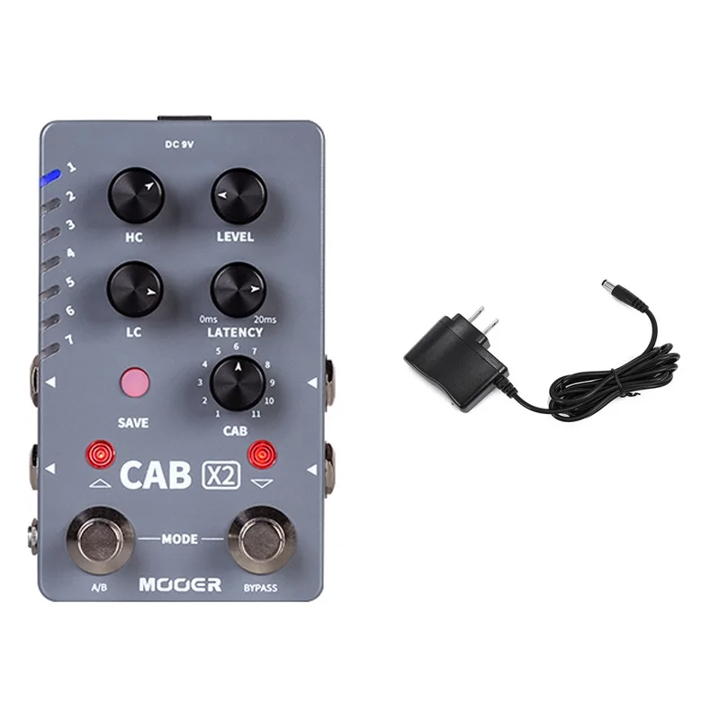 MOOER CAB X2 ギターエフェクトペダル ステレオIRキャブシミュレーター