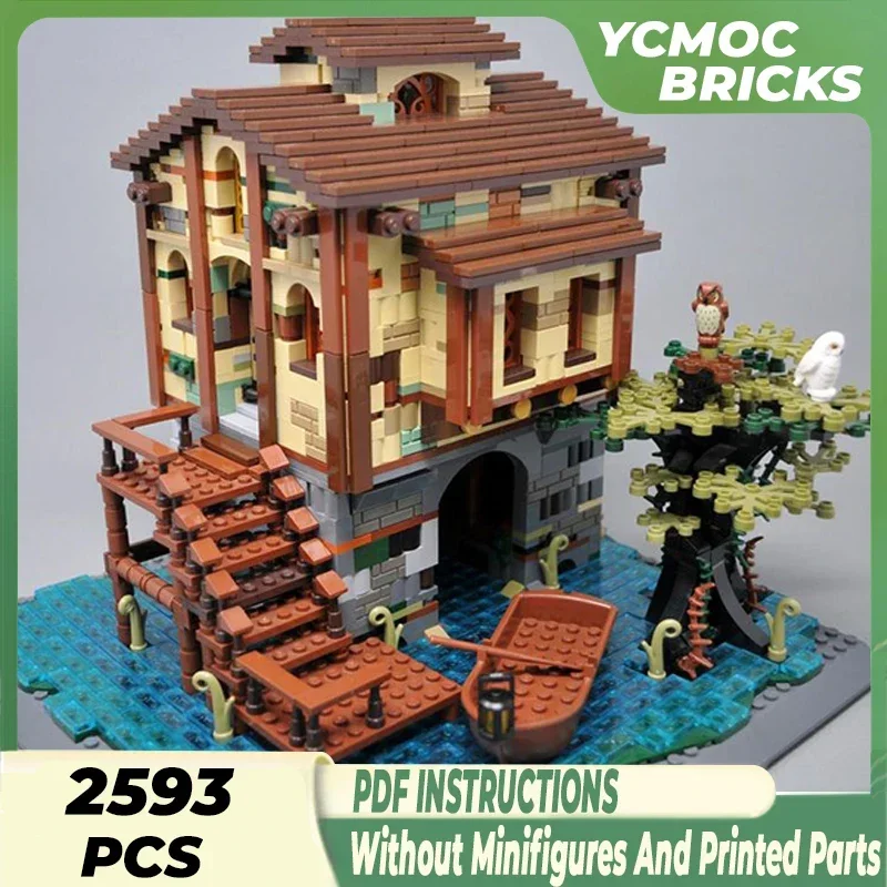 Moc Building Blocks Modular Street View Swamp Cabin Technical Bricks DIY Assembly Construction Toys For Childr Holiday Gifts