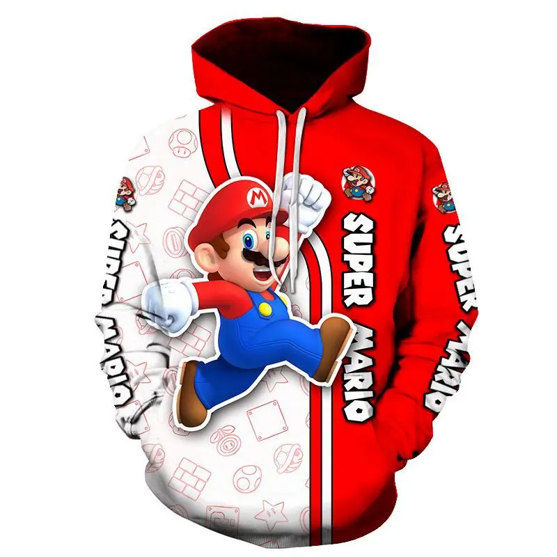 

Spring and Autumn Mario Men's 3D Printed Hoodie Casual Jacket Couple Outdoor Sports Shirt Fashion Tops 2025