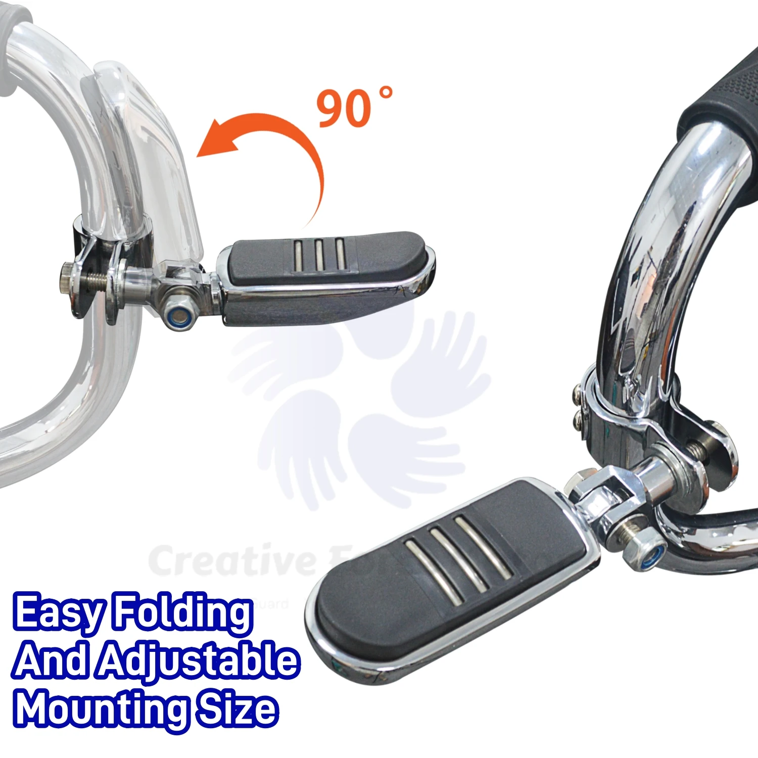 1 ''-1.25" Bars Voetpeggen Monteren Snelwegklem Voetsteunen Voetsteunen Pedaal Moto Accesoria Voor Harley Electra Road King Street Glide