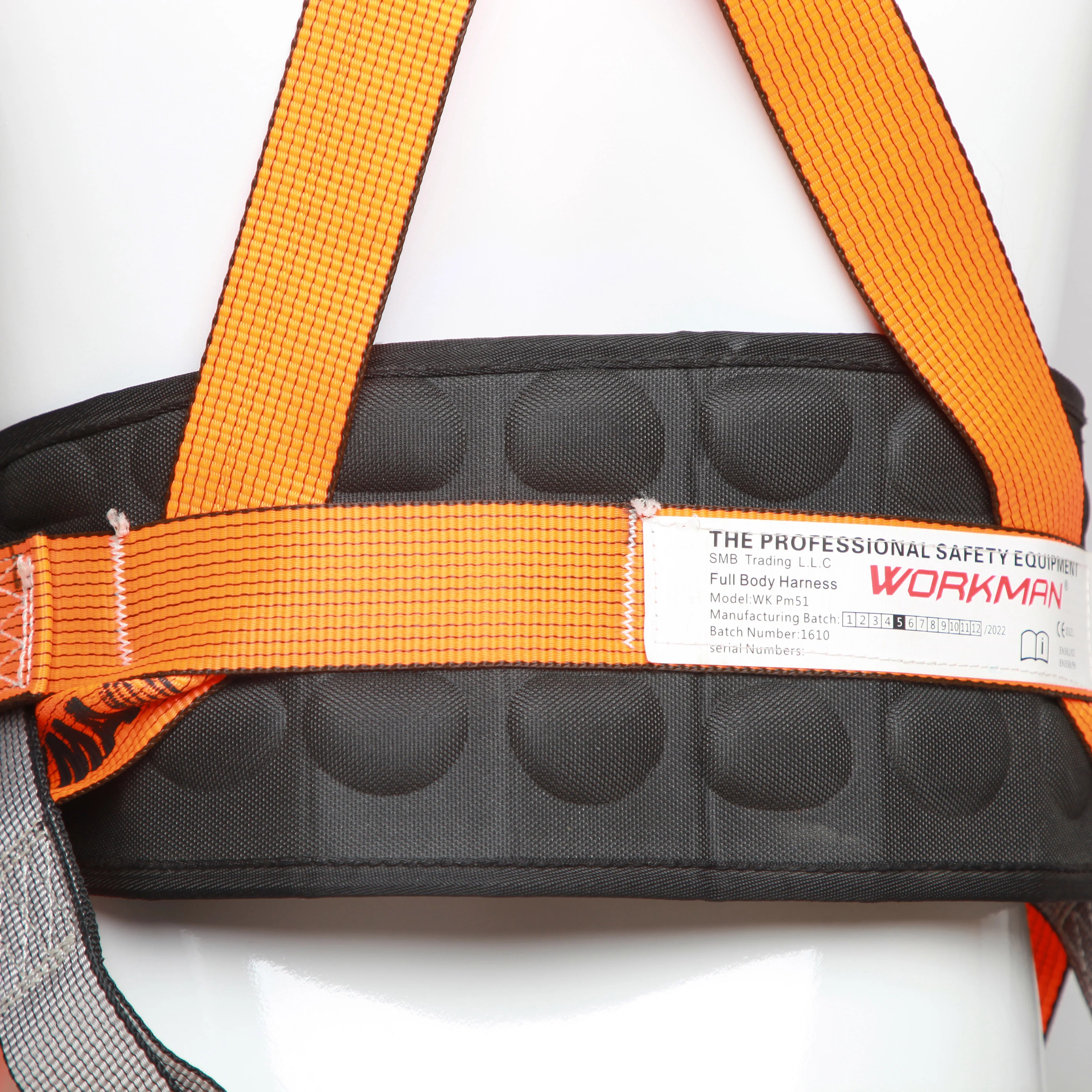 Imbracatura da arrampicata in poliestere durevole personalizzabile diretta in fabbrica 4 anelli a D in acciaio Capacità di 300 kg per l'incendio anticaduta