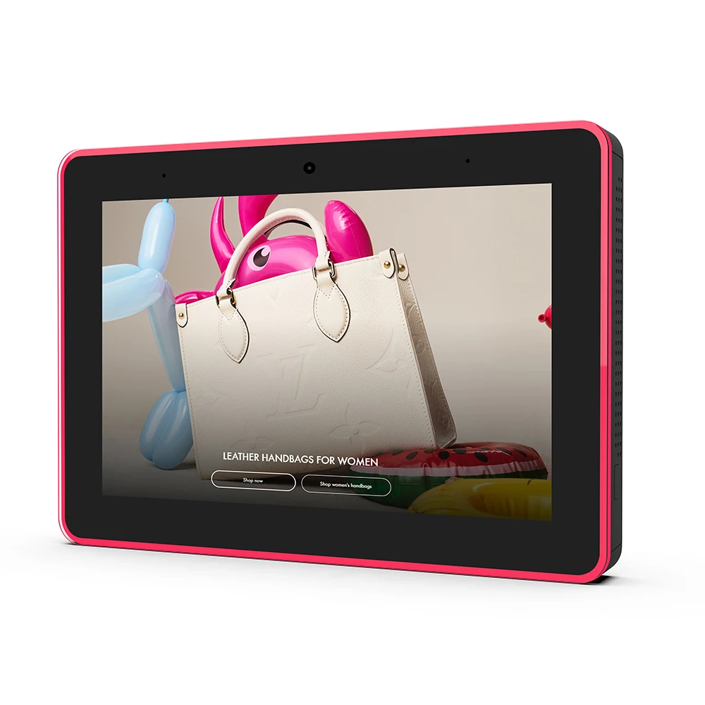 8 Inch Vergaderruimte Schema Touchscreen, Multi-Color Led Frame, Android 11, Wifi 6, 100M/1000M Rj45, Dual Mic, 5mp Cam