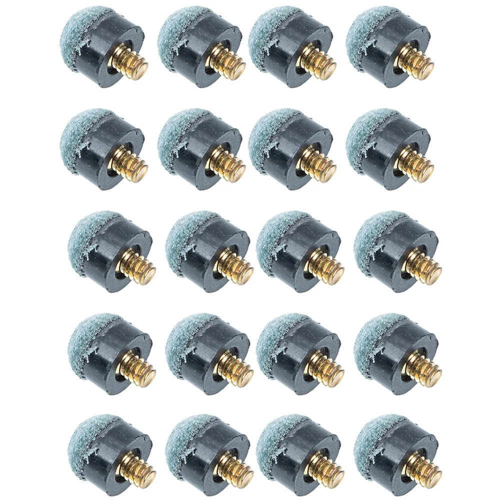

50pcs Pool Cue Tips Replacement Kit Billiard Cue Tip Parts 12mm Screw Blue Gray Durable Wear Resistant Easy Installation