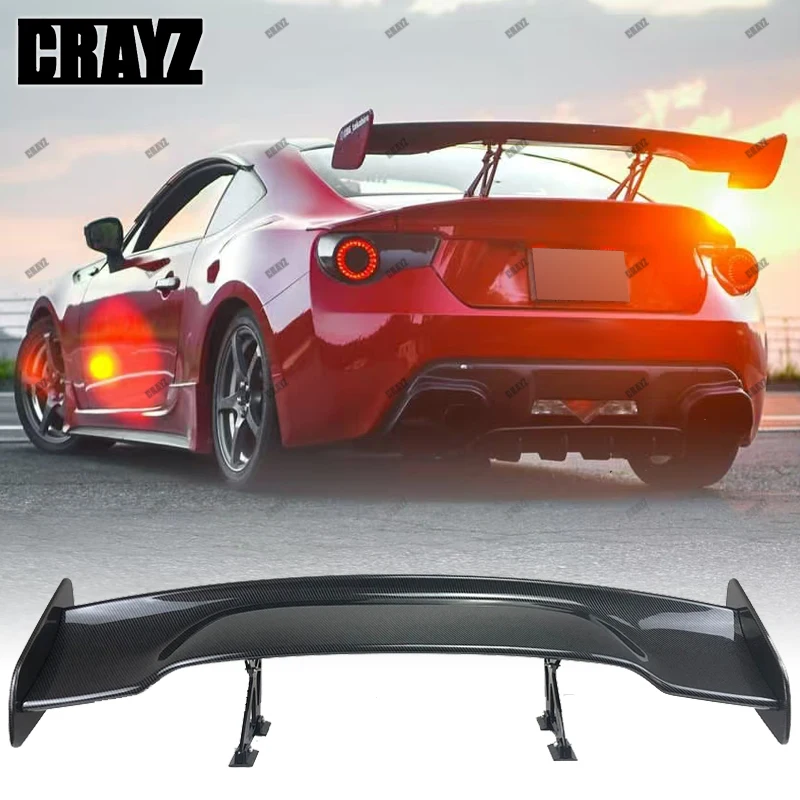 Universal Car-Styling Carbon Fiber Pattern Rear Trunk Spoiler GT Wing For Subaru BRZ Toyota 86 GT86 Spoiler