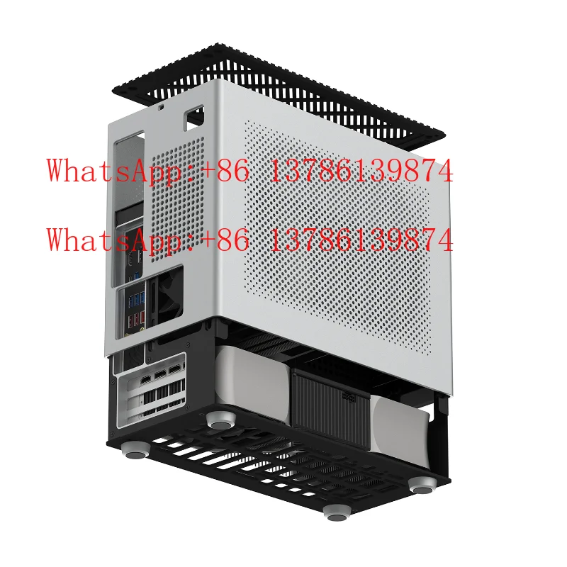 Z13 Compact Water Cooled ITX Case - Aluminum Alloy Integrated Molding Mini Computer Chassis