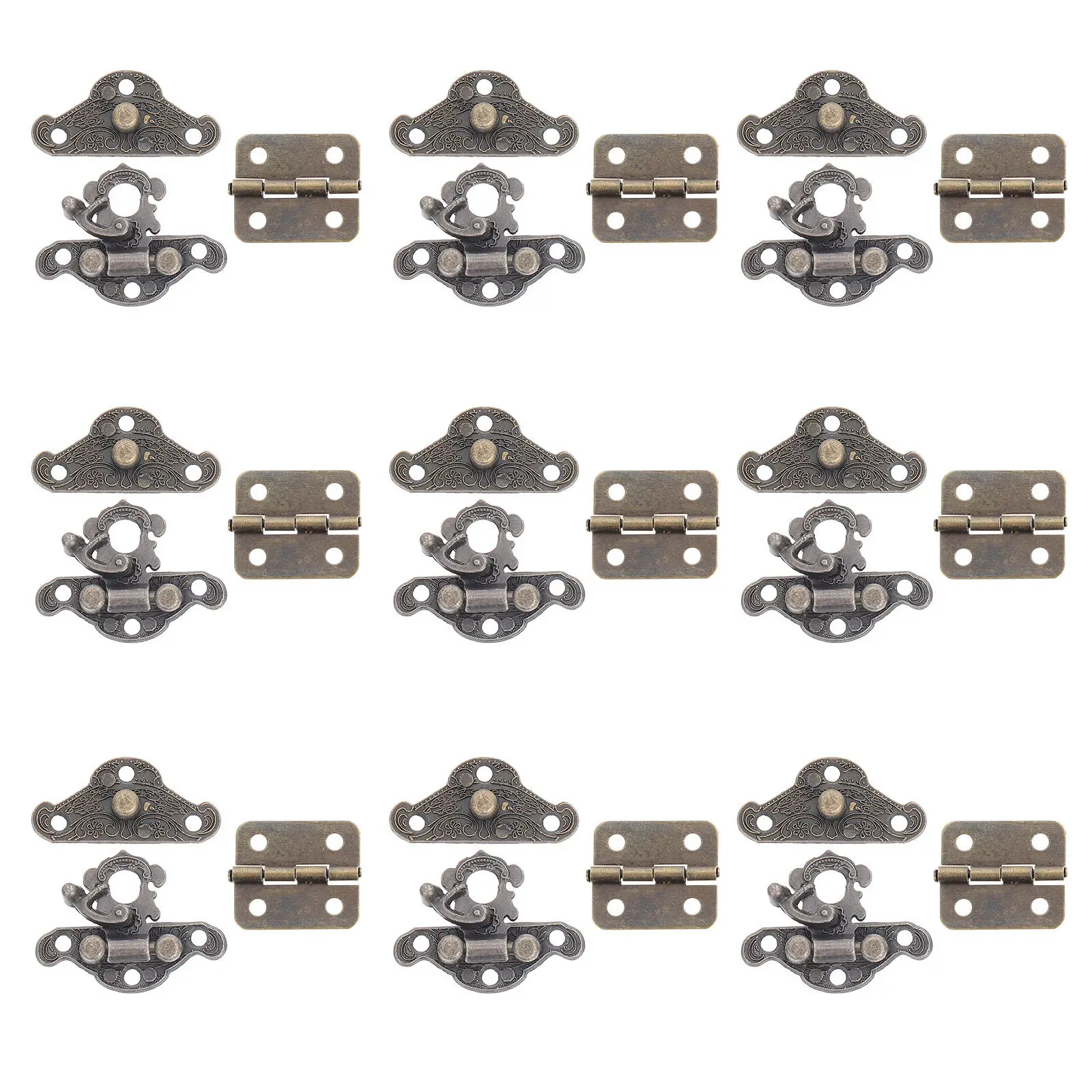 

Набор ретро-петель и застежек-бабочек для шкатулок, деревянных ящиков, декоративных шкафов, подарочной упаковки, устойчивых к ржавчине