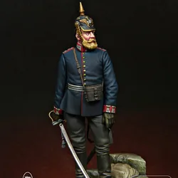 1/24 Resin Figure Assembled Model Kit Ancient Military Miniature Toy Prussian Guards Diorama Unassembled Unpainted Free Shipping