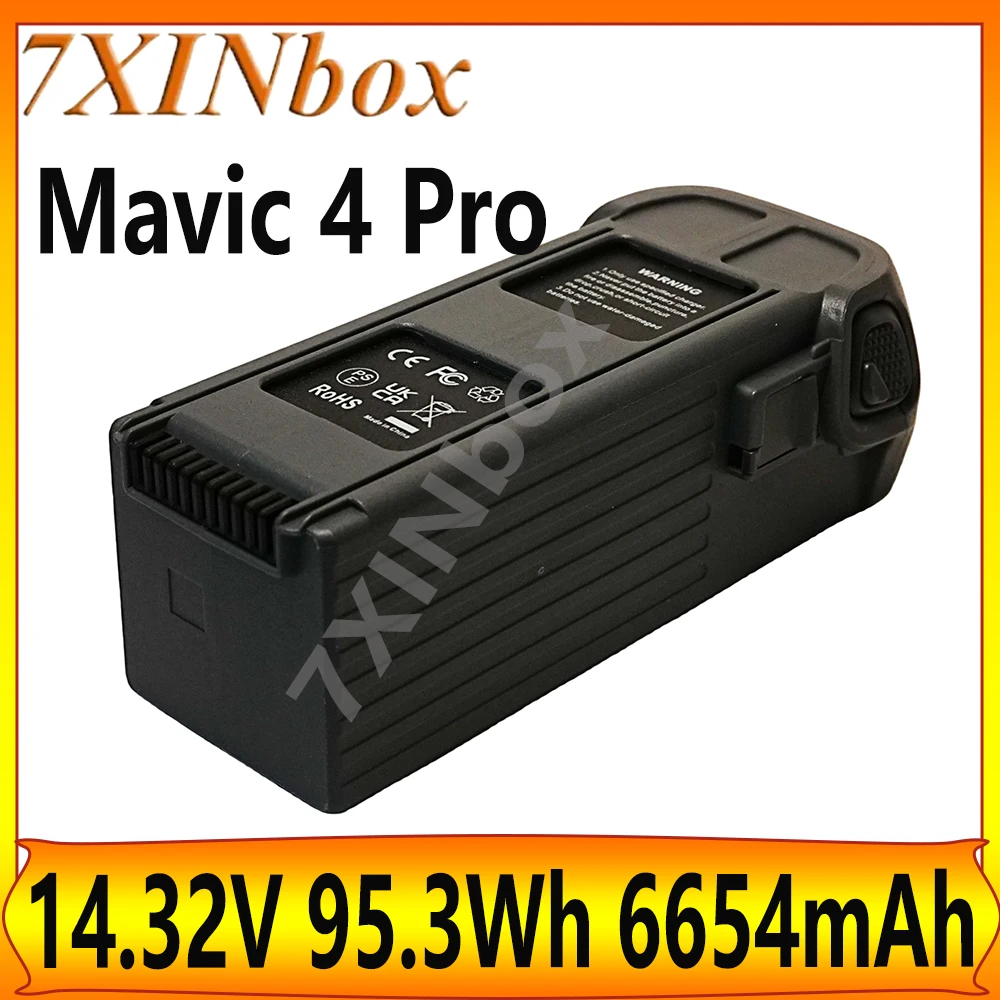 7XINbox For Mavic 4 Pro Battery 6654mAh Flight Time 51 Minutes Brand New ntelligent Flight OEM Battery Supporting Fast Charging