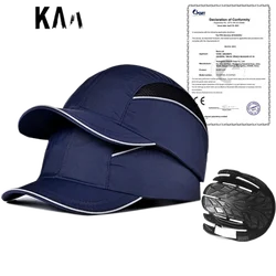 Lightweight Safety Bump Cap Baseball Style Protective Hat Comfortable Head Protection Short Brim &Long Brim