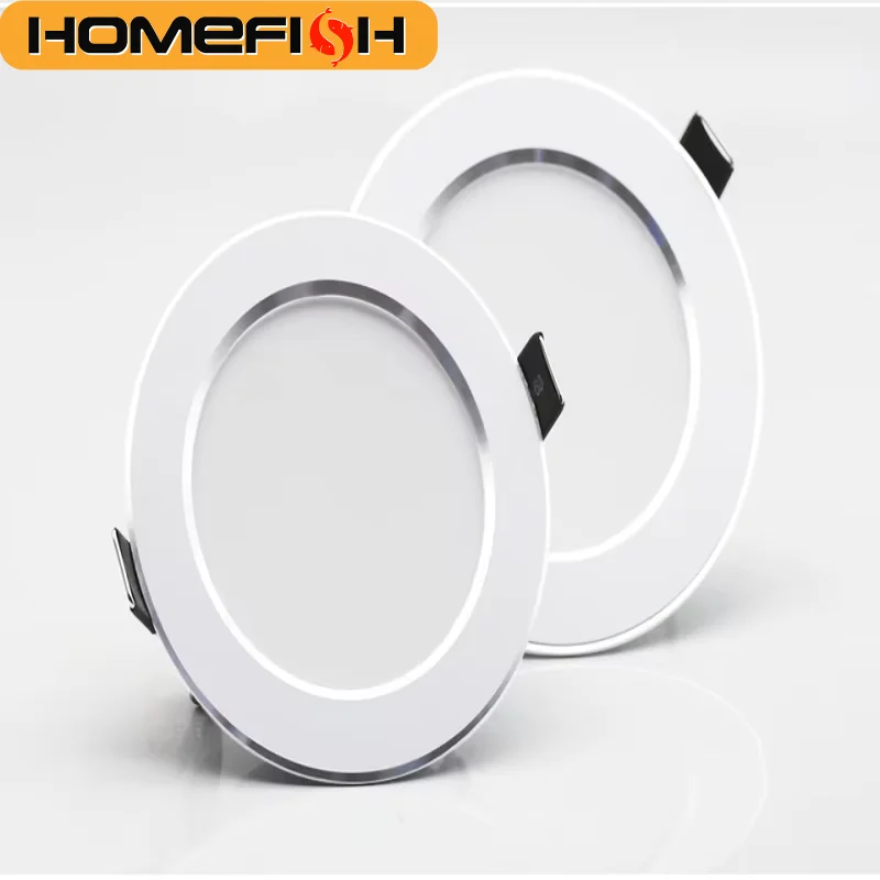HOMEFISH Spot LED Downlight Ceiling AC 220V 240V 7W 18W Spotlight Cold Warm White Round Recessed Lamp LED Spot Light Lighting