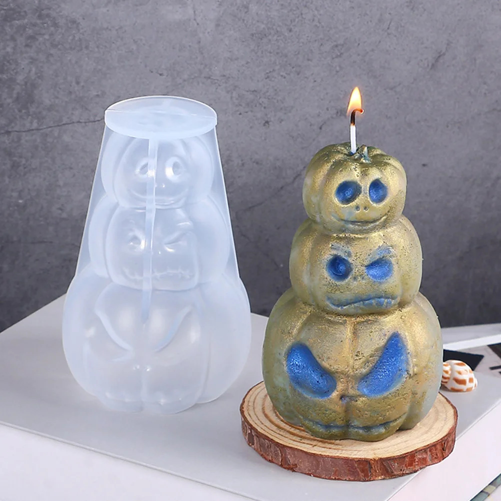 

1pcs Pumpkin Silicone For Halloween Diy Scented Soap Craft Making Lightweight Durable Flexible Pumpkin Making