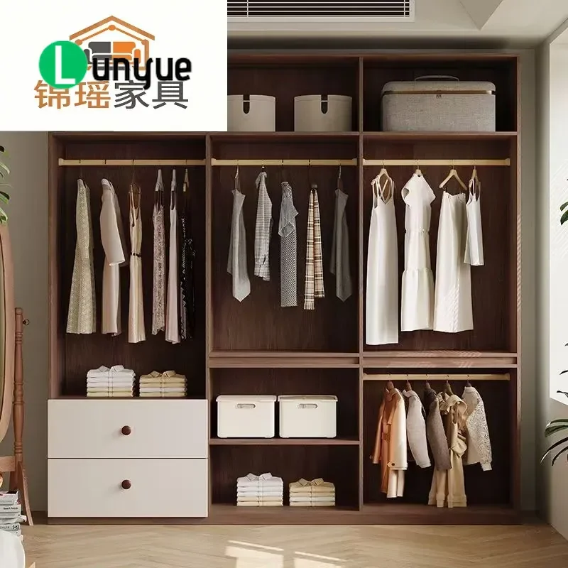 Modern Simple Large Wardrobe ENF Grade Ousong Board Bedroom Storage Locker 2026 New Furniture for Home Organization