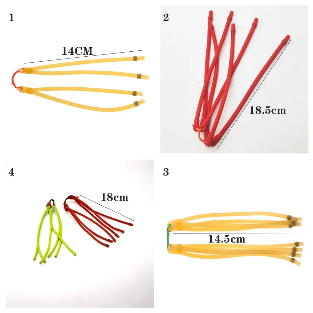 Durable Elastic Rubber Bands Slingshot Band Group Latex Powerful Catapult Replacement Hunting Shooting Fishing Supplies