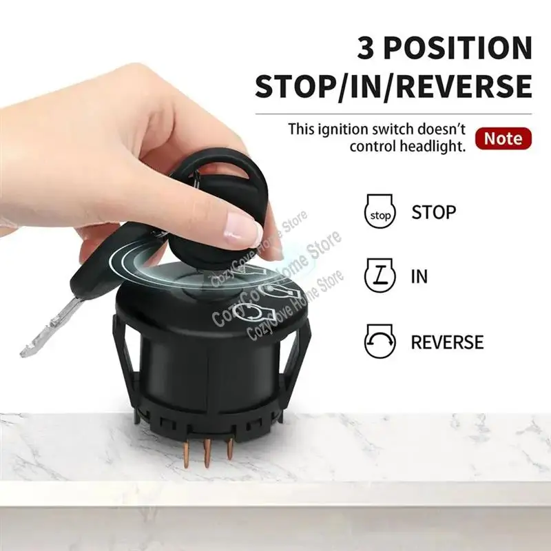 

Газонокосилка, зажигание трактора с ключом, кнопка косилки Plug-&Play, кнопка газонокосилки, простая установка для большинства газонокосилок-A27R