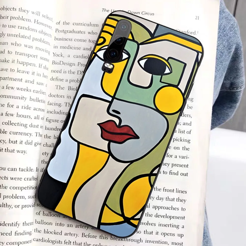 Picasso Abstract Art Painting Phone Case For Huawei Honor 10 lite 9 20 7A 9X 30 50 60 70 pro plus Soft Silicone Cover