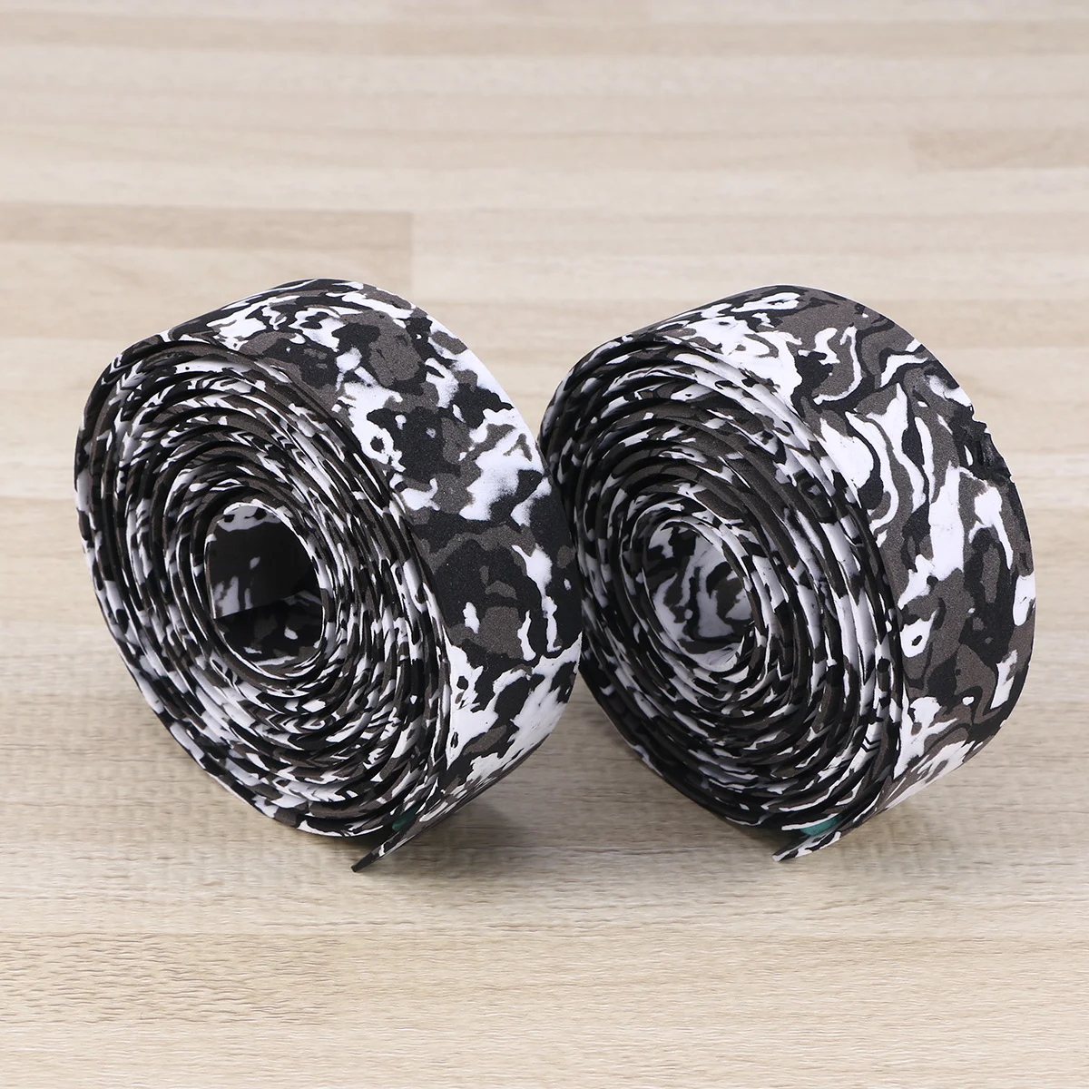 

1Pair Mountain Bike Handlebar Tape PU Comfort Grip Camouflage White Grey Cycling Handlebar Band Reduce Hand Fatigue