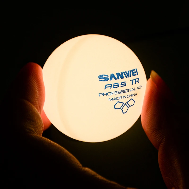 100pcs/pack SANWEI TR 3-Star Table Tennis Balls White New ABS Plastic Material 40+ Professional Ping Pong Ball for Club Training