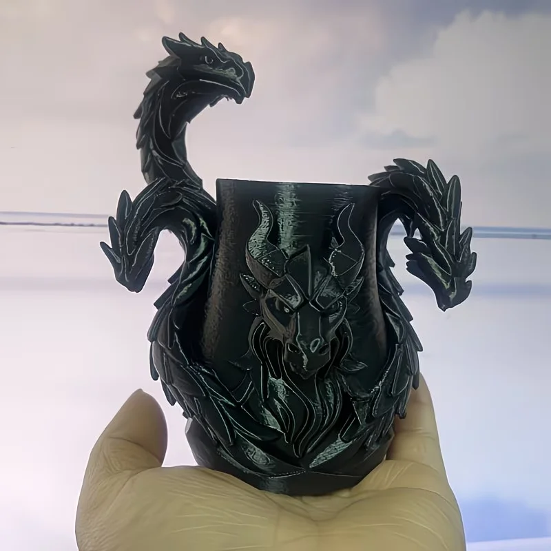Creative Three-Headed Dragon Pen Holder, Desktop Organizer Office Supplies, Home and Office Decorative Storage Accessory