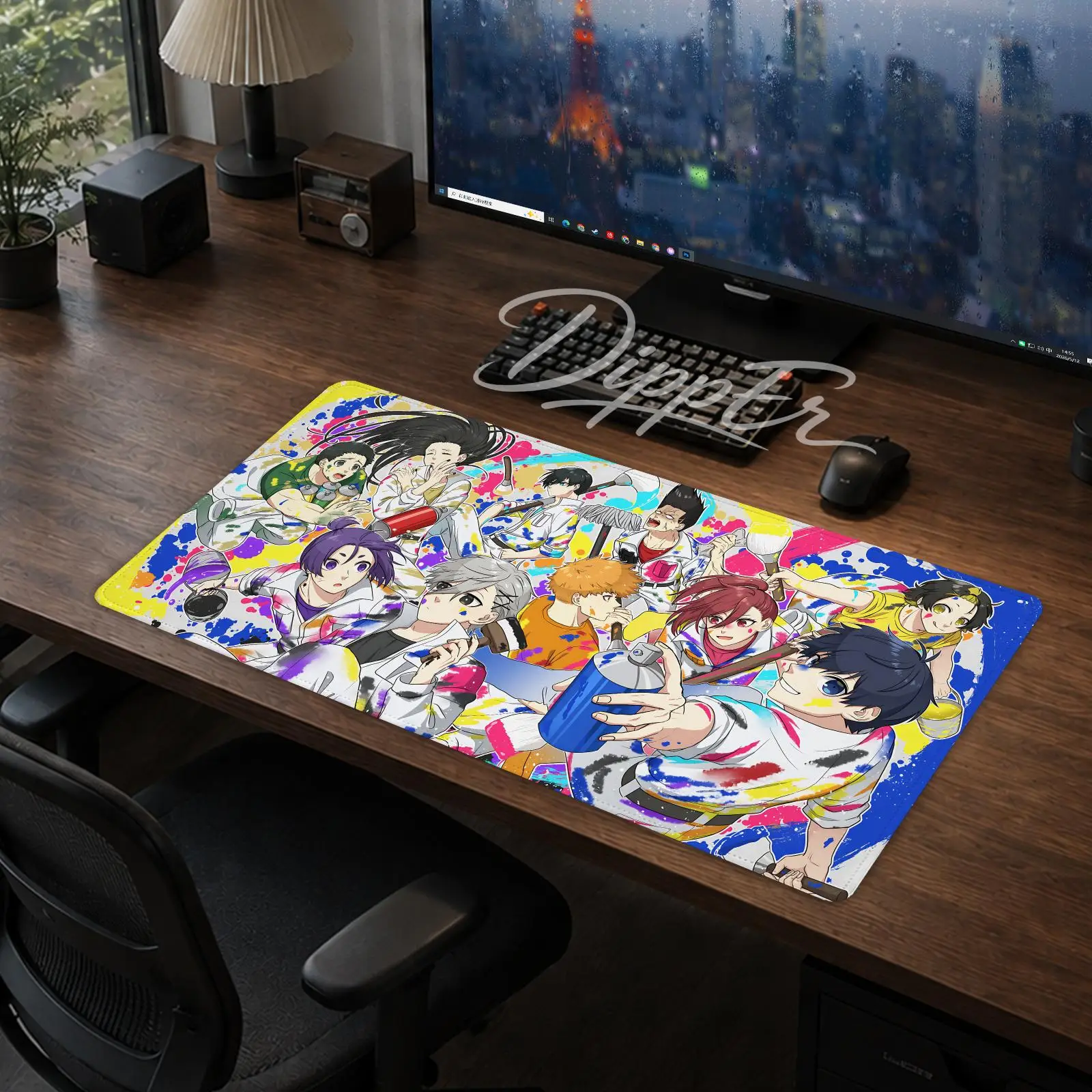 Blue Lock Mouse Pad Office Large Desk Mat Gaming Mousepad Rubber Bottom Non-Slip Cushion 900X400
