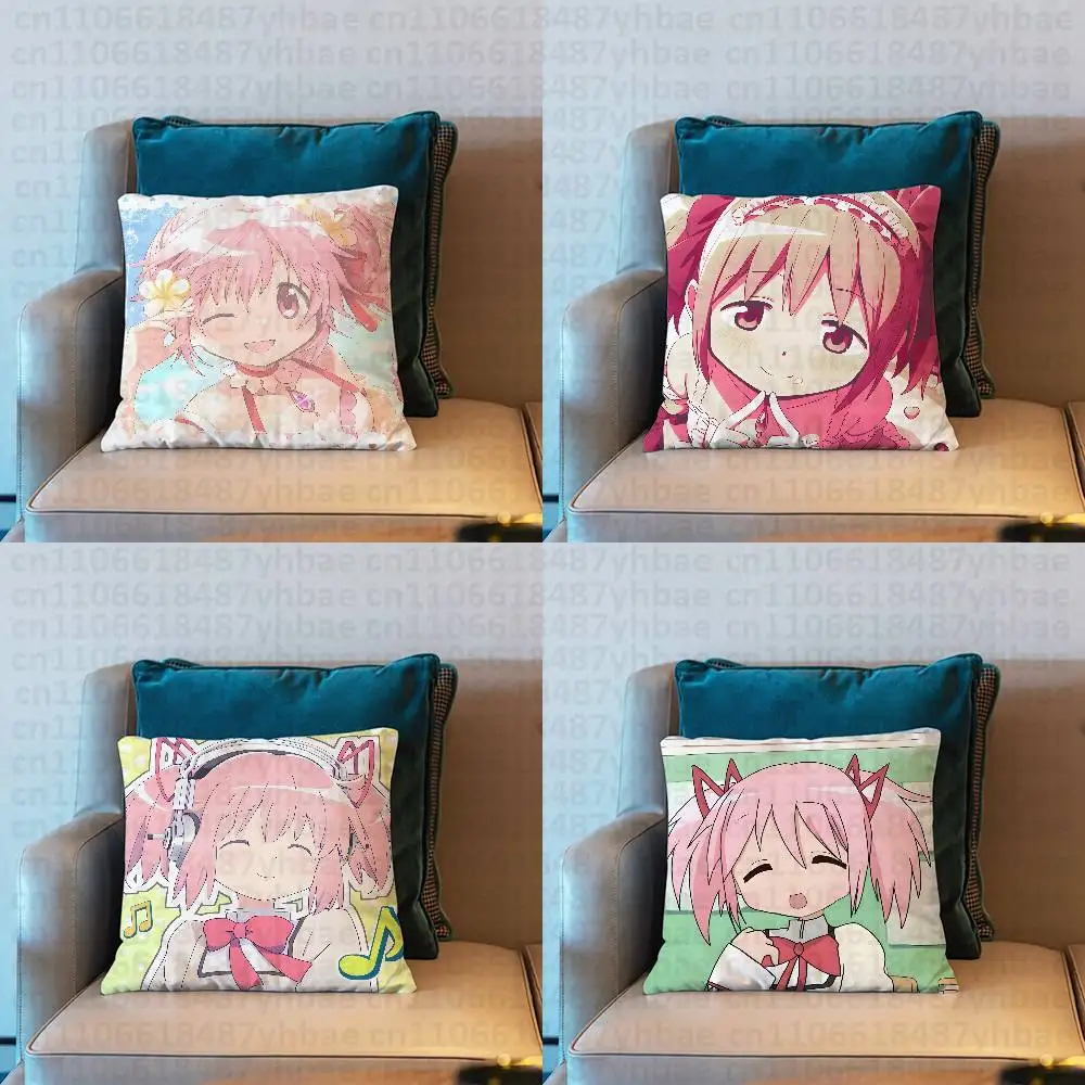 New Puella Magi M-Madoka Magica Pillow Case Cover Square Sofa With For Pattern Comfortable Cushion suitable Of Room