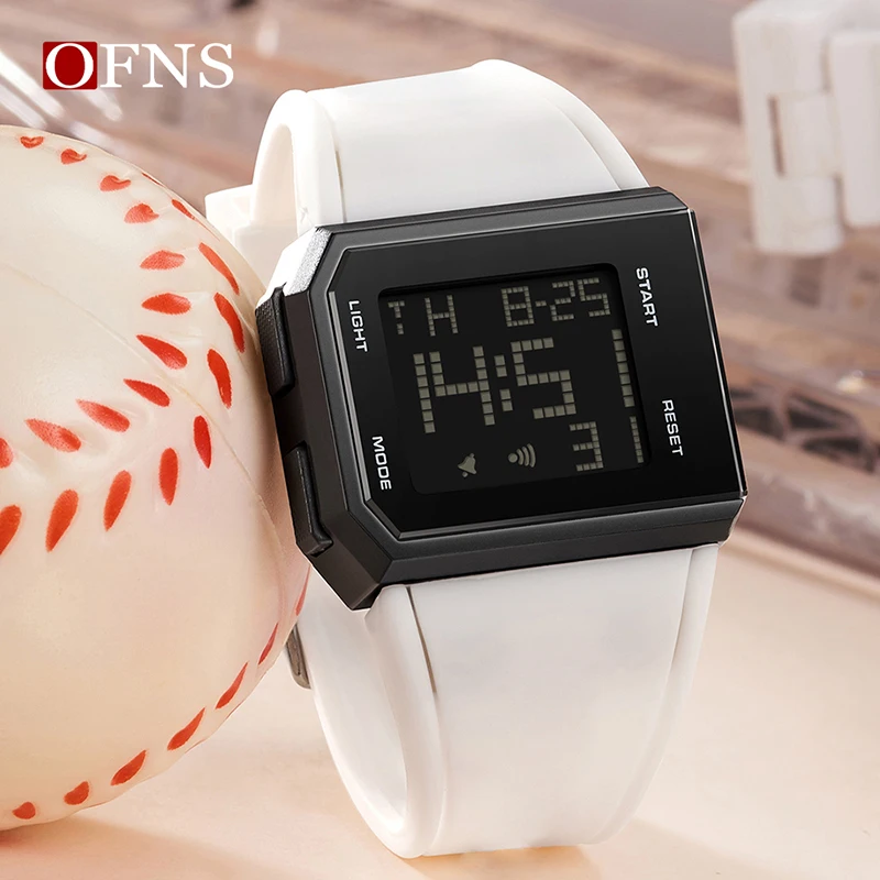 OFNS Top Brand Luxury Men's LED Digital Watch Multifunctional Chronograph Sport Waterproof Men Wristwatch Electronic Alarm Clock