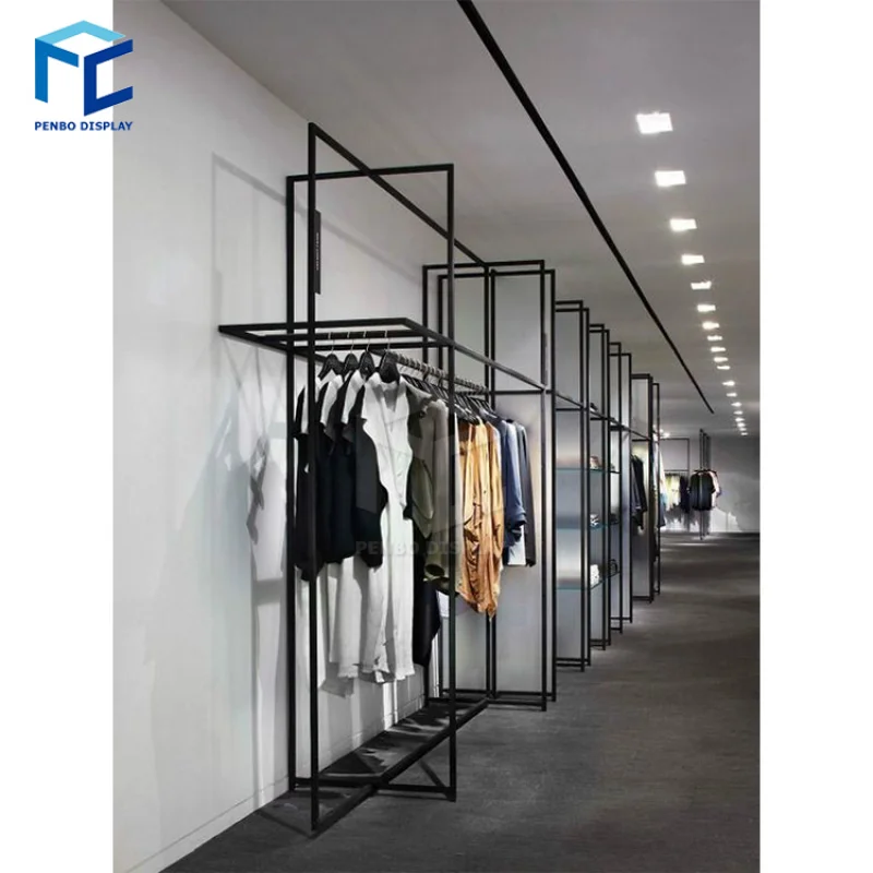 

2025customized.Commercial Wall Shelving Units Exhibitors Clothing Stores Fixtures Clothing Display Kids Clothing Display She