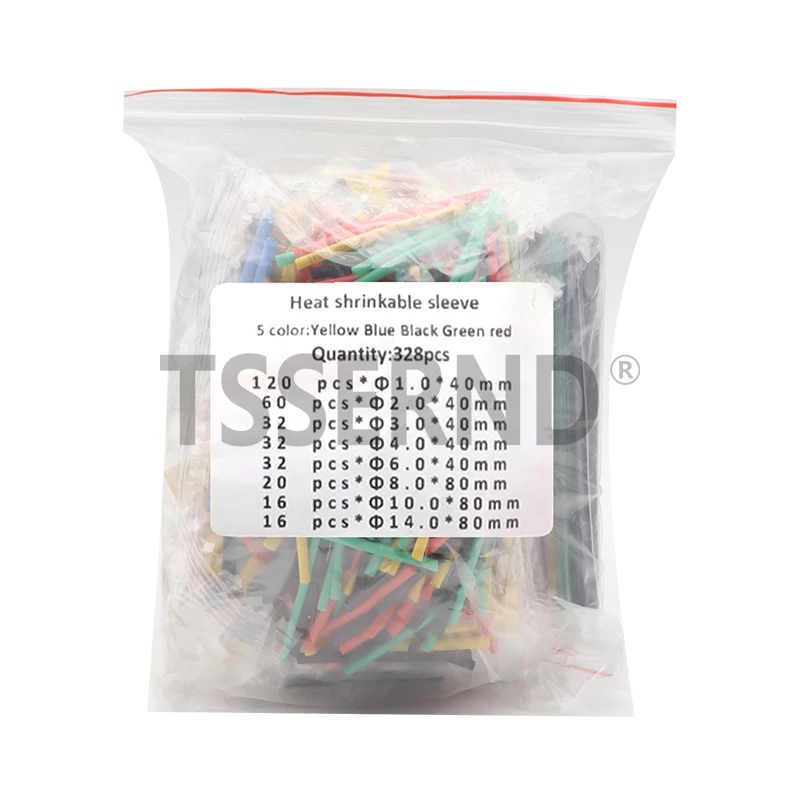 127-750pcs tubo termoretraibile tubo termoretraibile Kit di avvolgimento termoretraibile collegamento elettrico guaina isolante del cavo del cavo