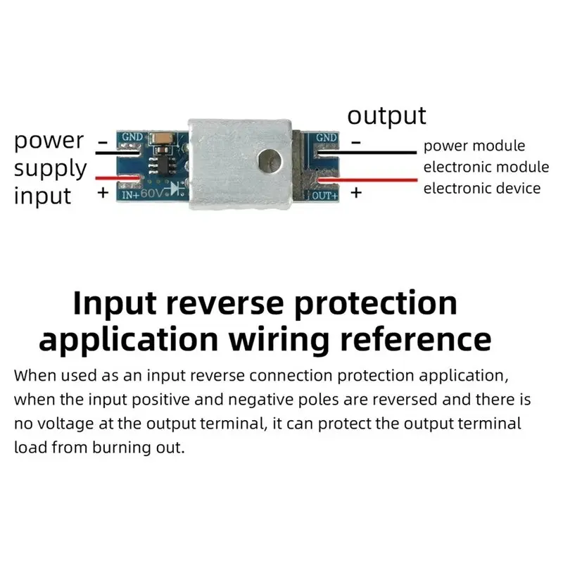 X64A-Ideal Diode Module DC3.5-60V 4-90V Solar Backflow Prevention Ideal Diode Rectifier For Solar Charging 90V
