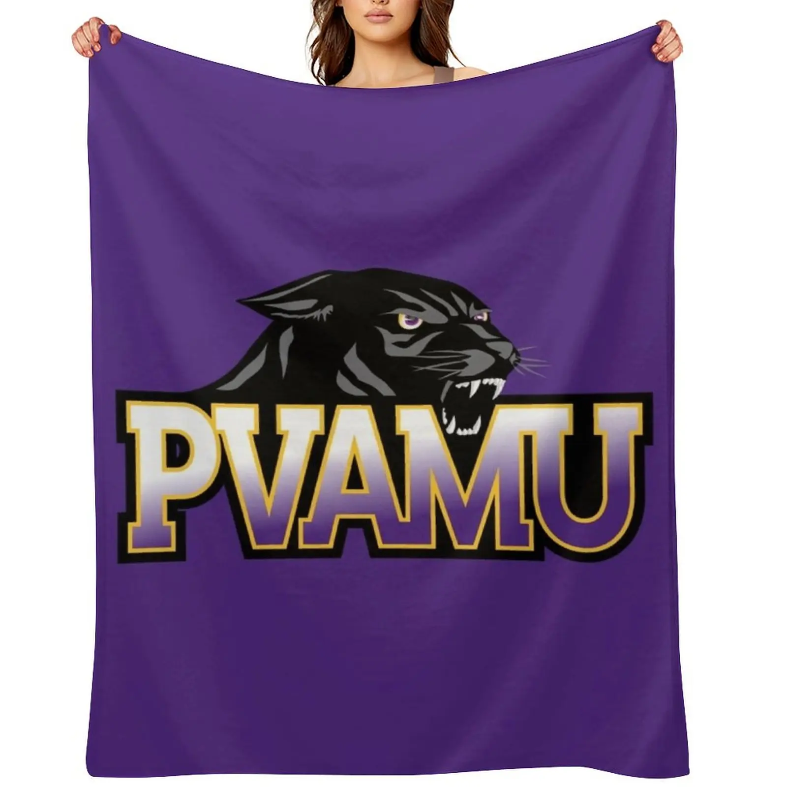

Prairie View Panthers Throw Blanket Baby Single Stuffeds manga Blankets