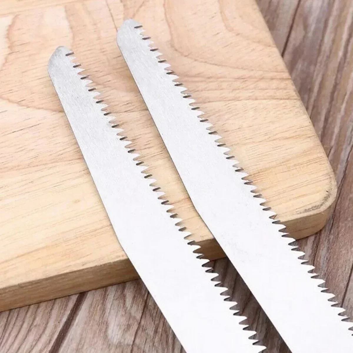 2Pcs 9In Reciprocating Saw Blade Stainless Steel Saw Blade 5TPI High Strength Sharp Sawblade For Cutting Frozen Meat Beef Turkey