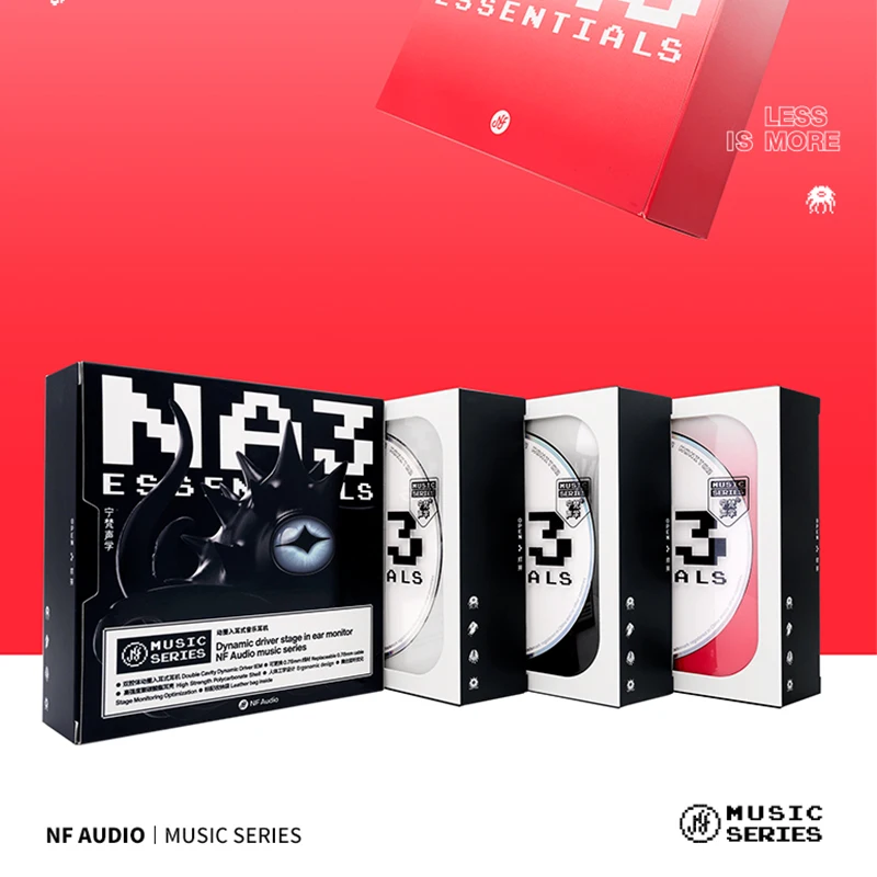 NF Audio Na3 Pixel Monster In-Ear-Kopfhörer mit Dual Cavity Esc Dynamic Treiber Headset Hifi Ohrhörer 0,78mm abnehmbares Kabel Dunu