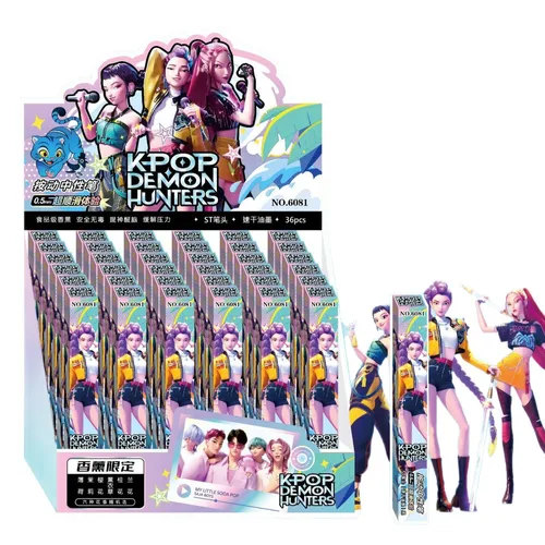 Imagen 2 del producto K-POP Witch Hunt Creative Press Blind Box pluma neutra Rumirazoi circundante 0,5 pluma de agua negra tarea