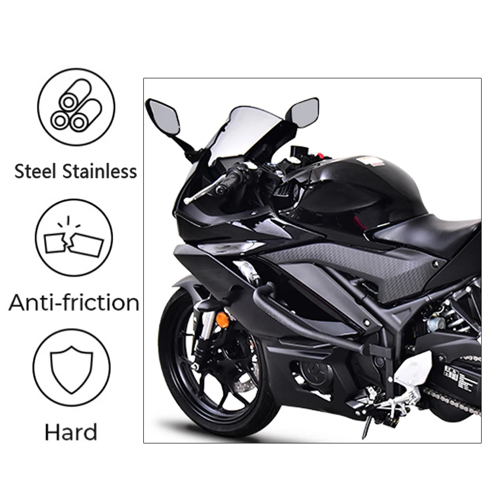 Motorcycle Front Lower Crash Bar Engine Guard Frame Protection Bumper Protector For Yamaha YZF R3 YZFR3 2020-2022