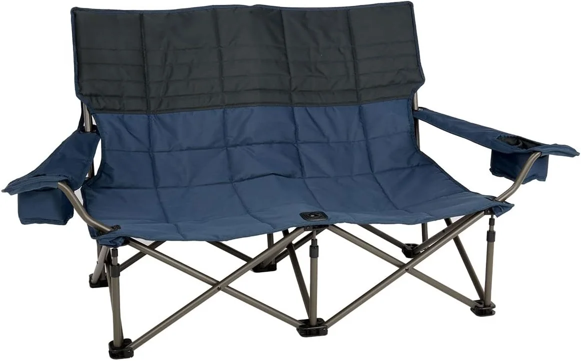 

Low-Love Seat Camping Chair - Portable, Folding Chair for Festivals, Camping and Beach Days