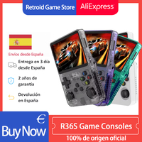 R36S Retro Handheld Video Game Console Linux System 3.5 Inch IPS Screen Portable Pocket Video Player R35S 64GB 15000 Games