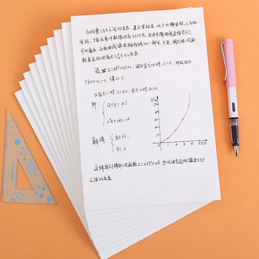 4 Pcs Eye Protection Calculation Scribbling Pad Student Note Pads Math Paper Scratch