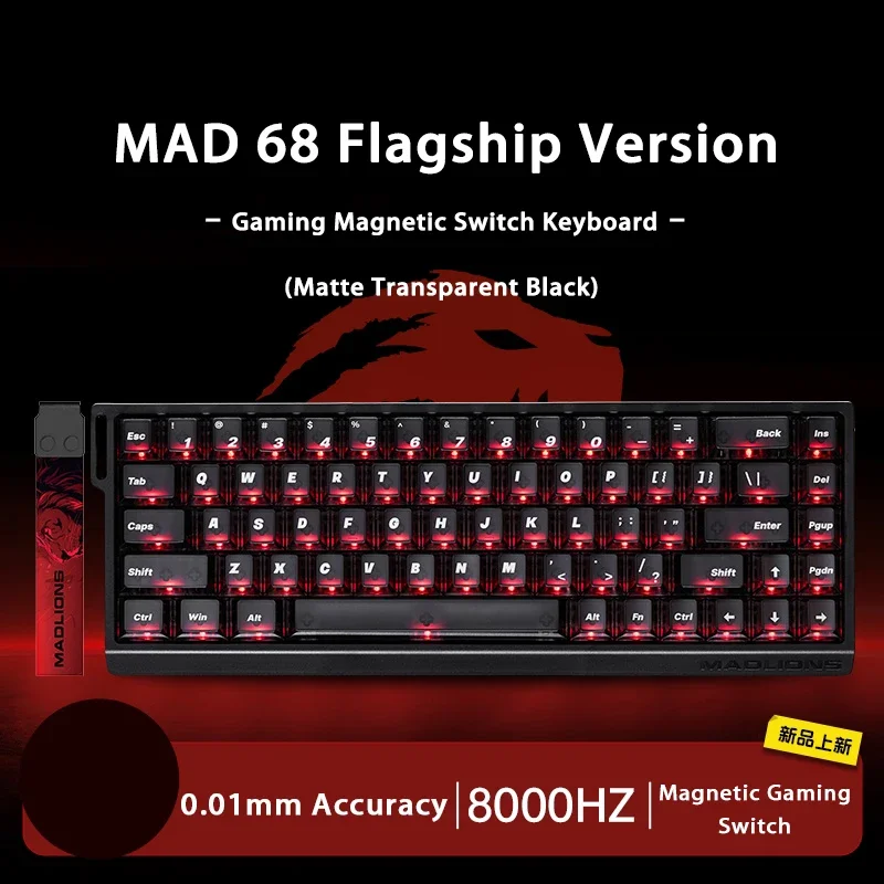 Madlions MAD 68 60 He Flagship Magnetic Switch Keyboard - Mad60 Pro MAD68 HE Game Accessories for PC Gamers