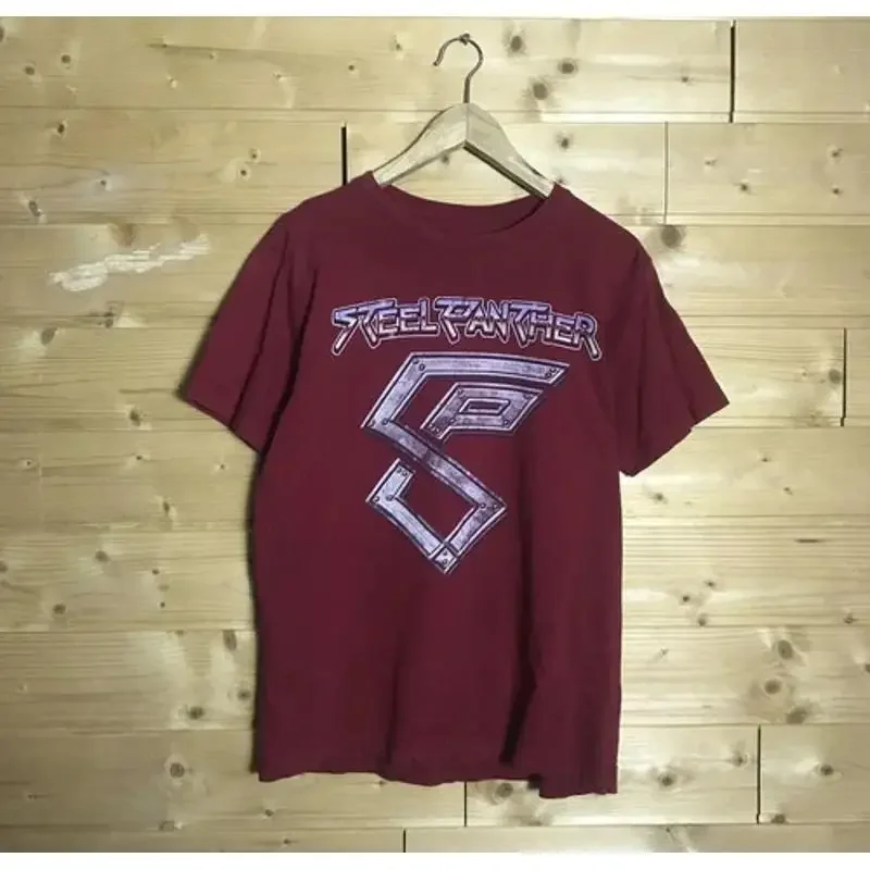 Steel Panther Red Color 100 Cotton T Shirt 1Side Gift For Fan