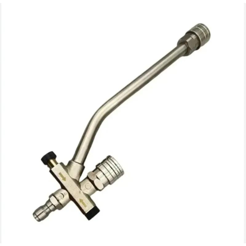 SS Car Wash Double 2in1Valve Extension Rod Snow Foam Spray Gun Foam Cannon Pressure Washer Accessories Spray Gun Quick Switching