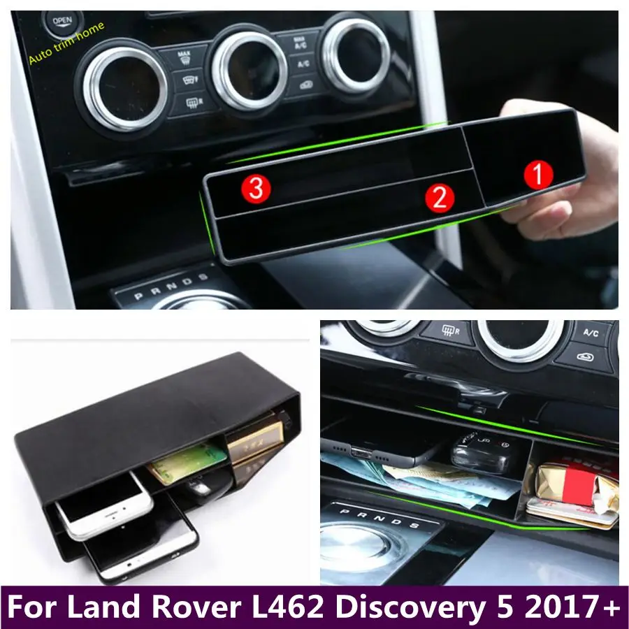 

Plastic Central Control Storage Pallet Container Box Cover Fit For Land Rover L462 Discovery 5 2017 - 2022 Interior Accessories