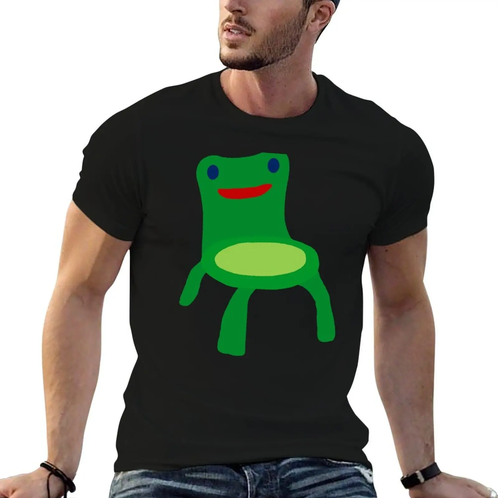 

t Pattern cotton man Froggy shirt luxury T-Shirt shirt anime t man t shirts man for Chair