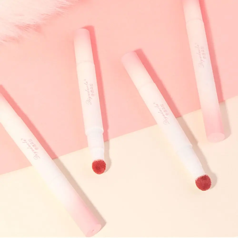 High Appearance Waterproof White Tube Lipstick Long Lasting Non-Stick Lip Gloss Natural Silky Cute Lipstick Girls