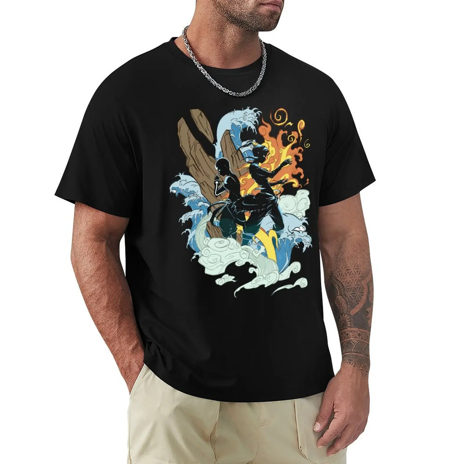 

Silhouette Avatars T-Shirt graphic t shirt vintage fashion shirts oversized graphic tee anime figures oversized t shirt men