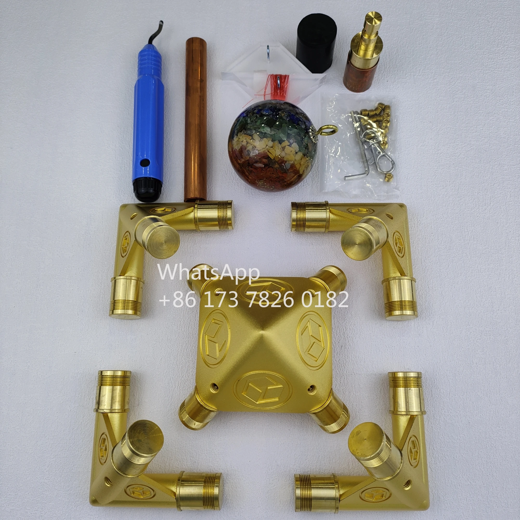 

Meditation Pyramid Kit, Cosmic energy receiver ,Suitable for 7/8“ copper tubes,With energy ball M-PGKGB-22