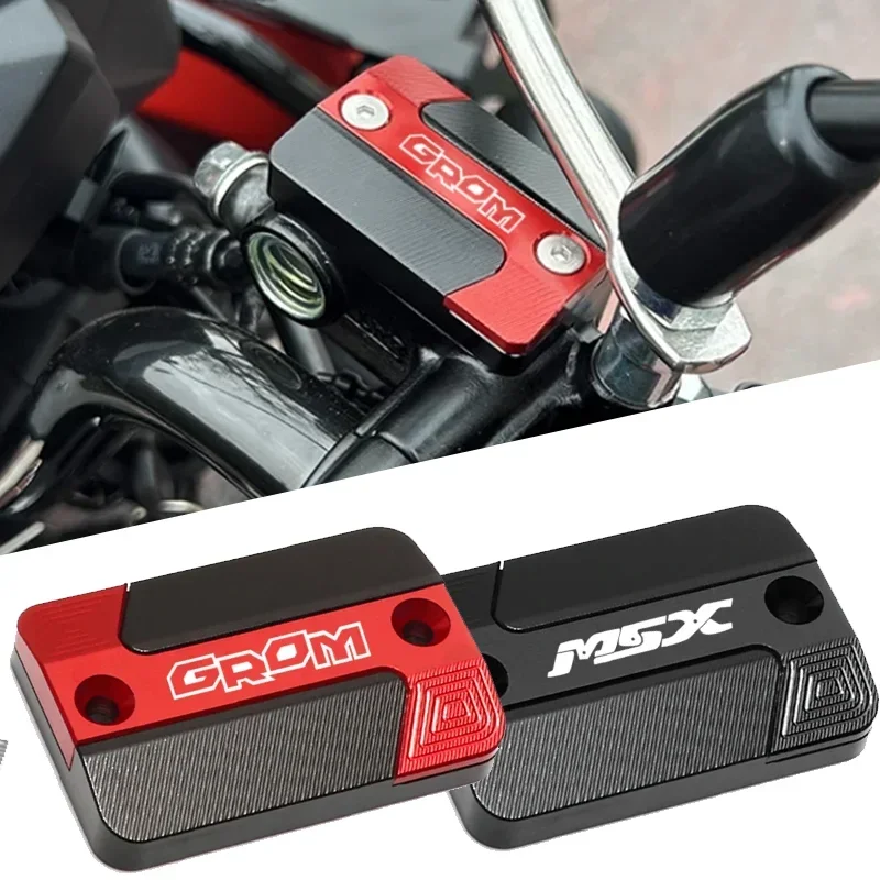 Motorcycle Accessories CNC Aluminum Front Brake Fluid Fuel Reservoir Tank Cap Cover For Honda MSX125 Grom MSX 125 GROM125 CT125