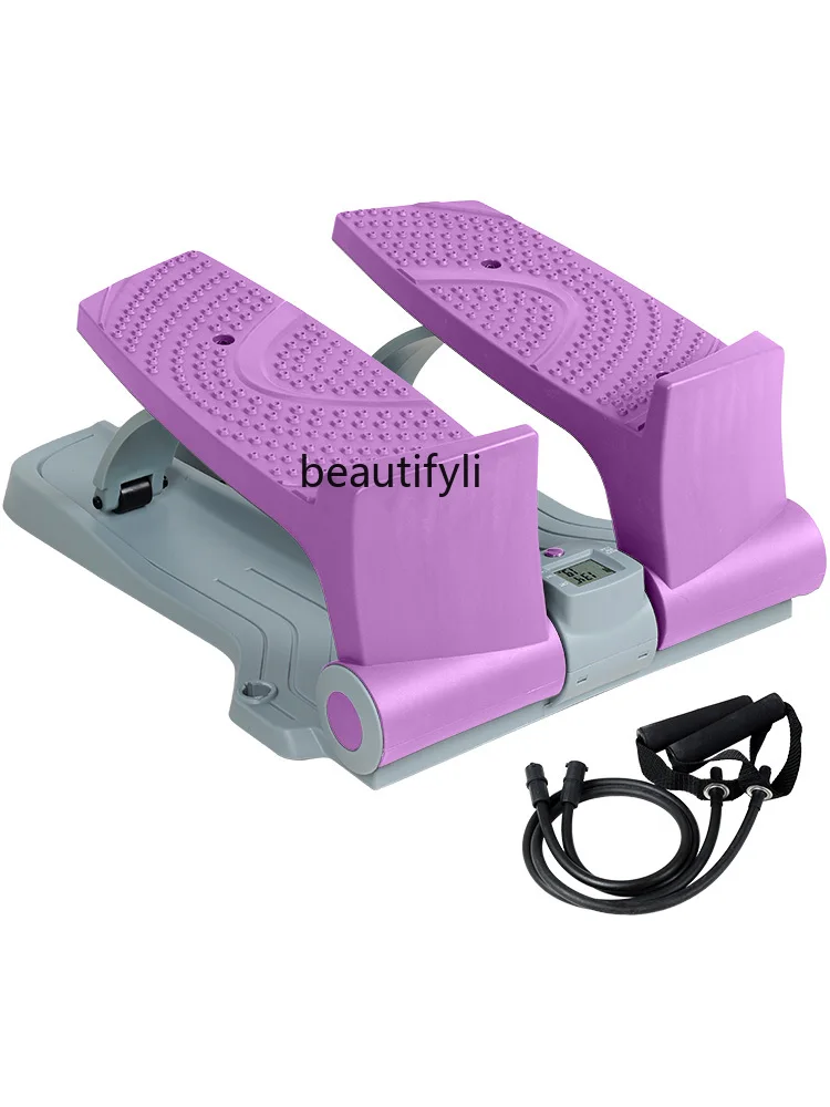 Unisex rope stepper automatic rebound labor-saving household fitness equipment