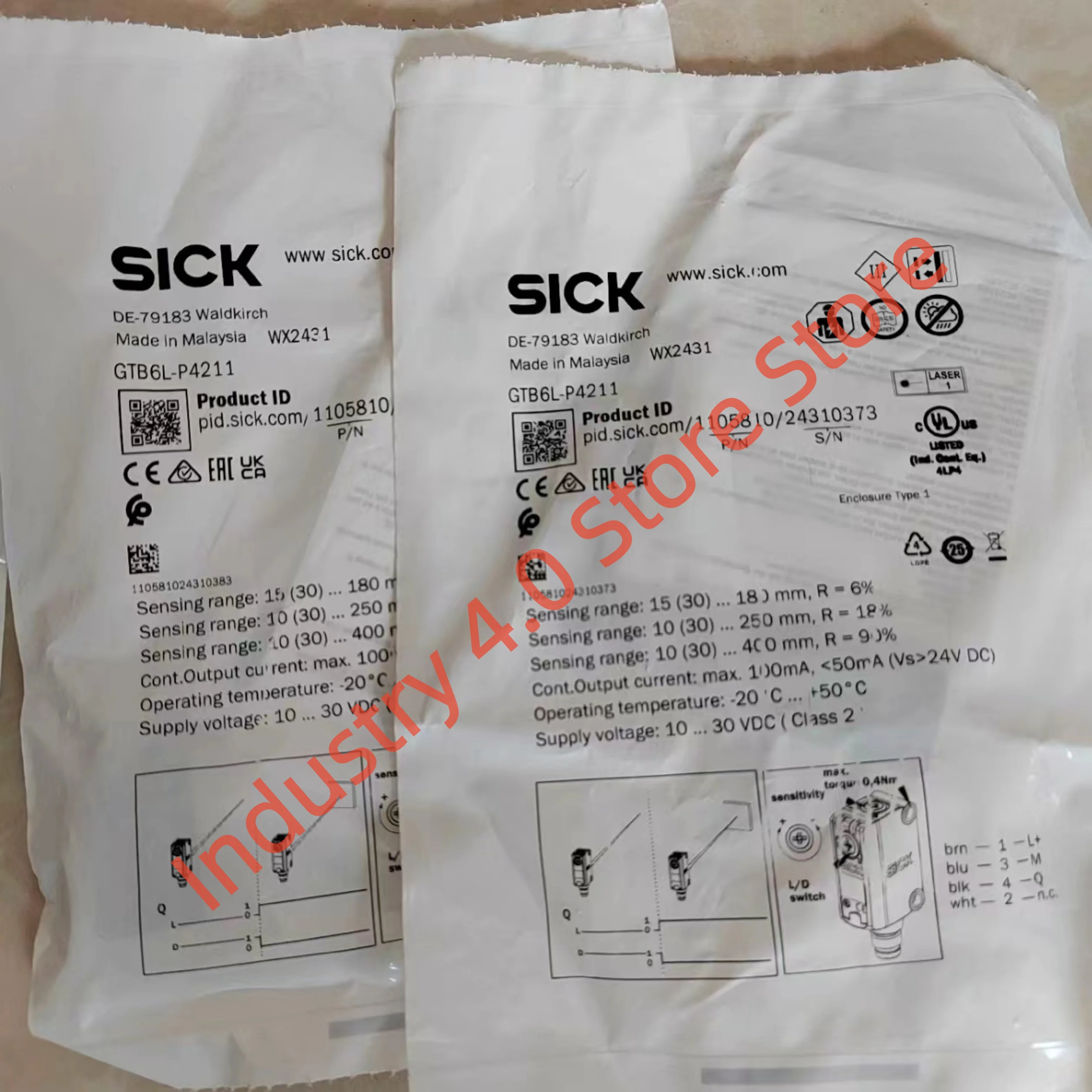 

GTB6L-P4211 GTB6-N1212S37 Новый оригинальный фотоэлектрический датчик переключателя