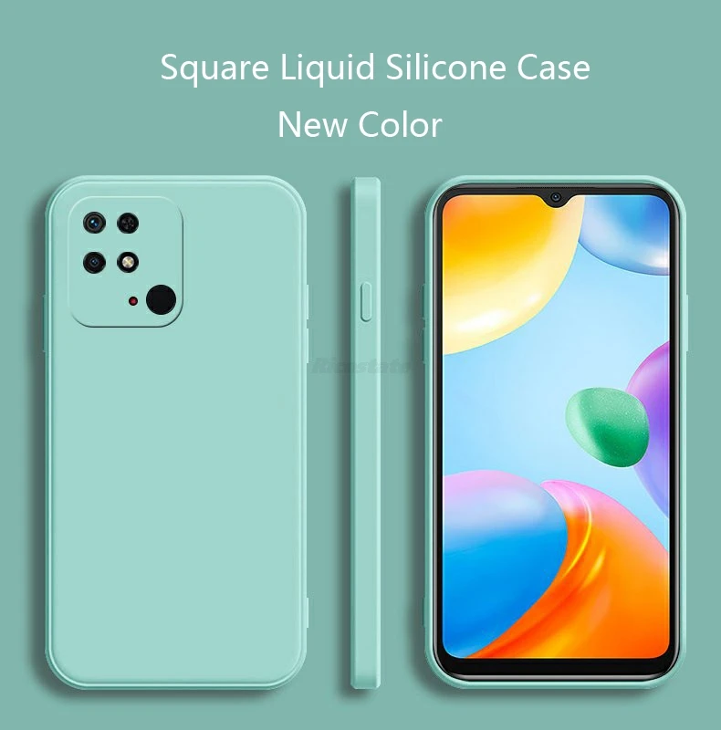 Flüssigkeit Silikon Fall für Xiaomi Poco X6 Pro Abdeckung Matte Für POCO X3 X4 X5 X6 X7 M6 M7 Pro C55 C65 C75 Weiche Procect Abdeckung Fundas – Detail 4