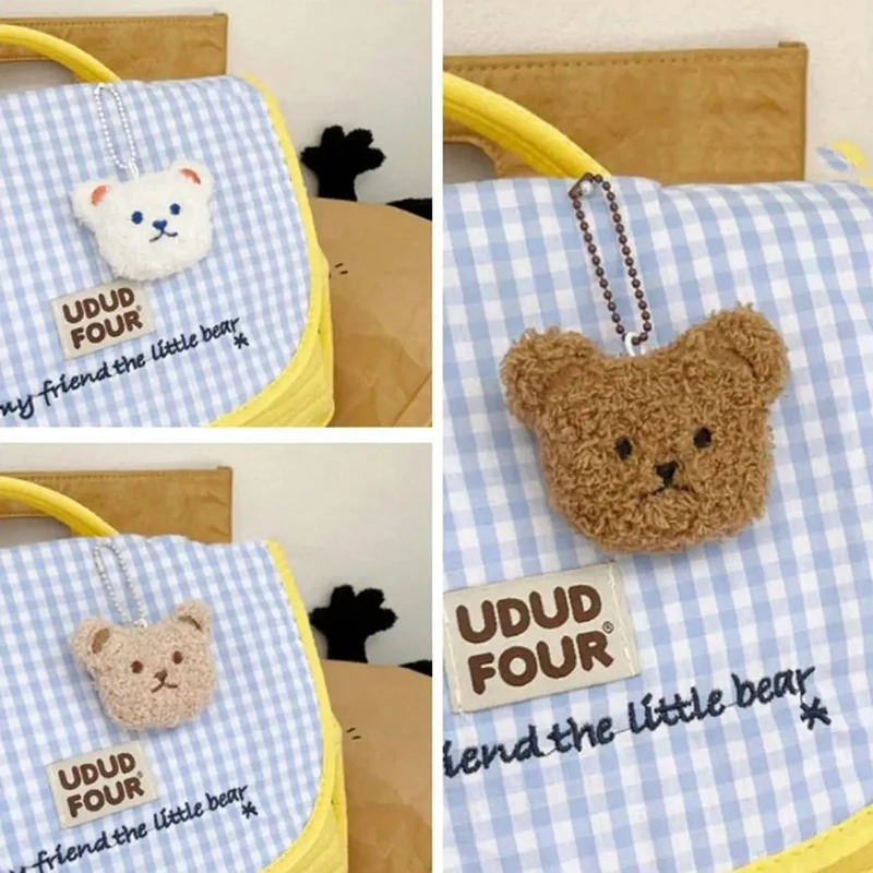 Jolies poupées en peluche d'ours mignon, breloques d'anime, clé de dessin animé, pendentif de sac JOSoft, jouet en peluche, accessoire de confrontation